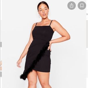 Plus Size Feather Dress 